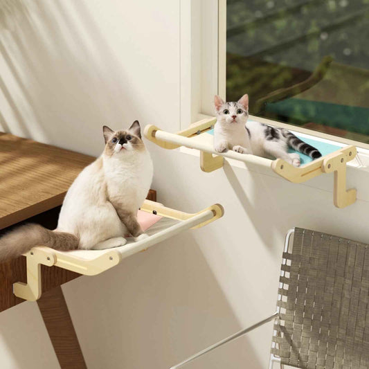 Belinana Cat Window Perch with Cotton Canvas - Cozy & Durable