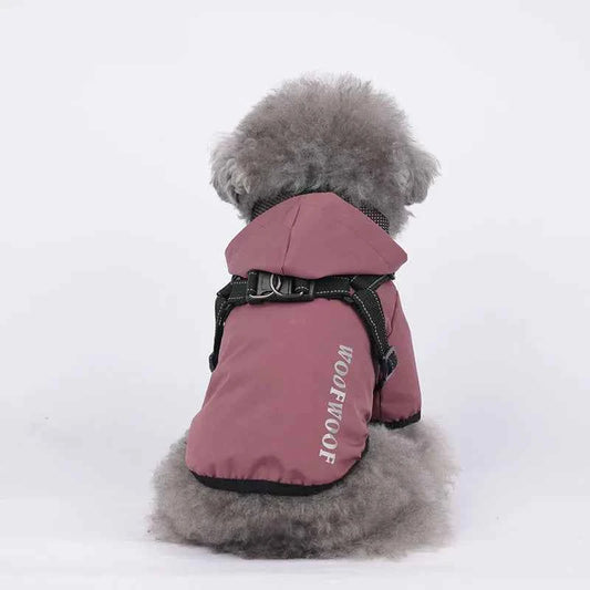 Belinana Dog Rain Coat Waterproof with Hooded Design
