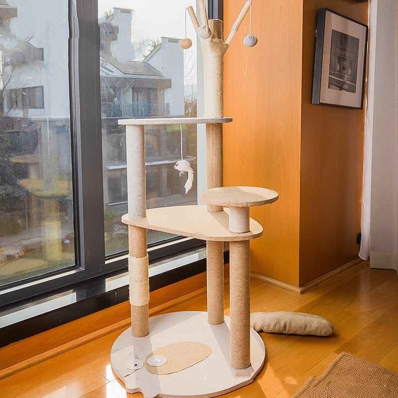 Belinana Multi-Level Cat Tree for Indoor Cats - Cozy & Stylish