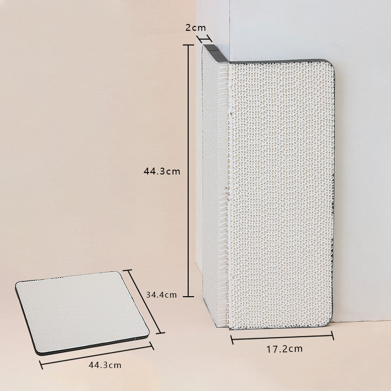 Holiday cat scratching board with durable textured surface and compact design for feline scratching needs