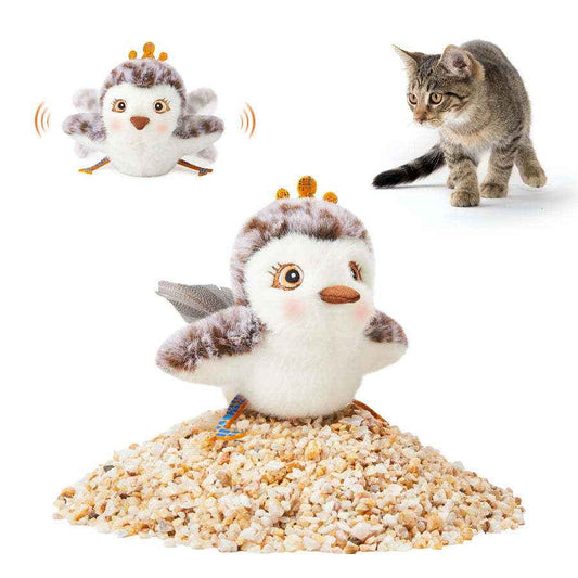 Belinana Automatic Chirp Flapping Bird Cat Toy - Interactive