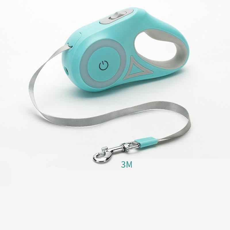 Belinana Retractable Dog Leash with Light for Night Walks