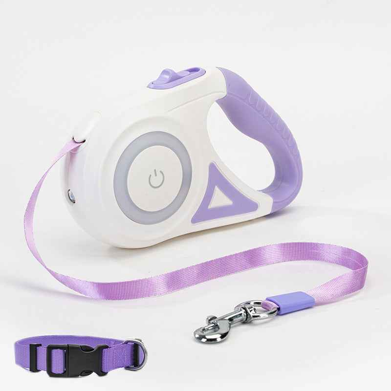 Belinana Retractable Dog Leash with Light for Night Walks