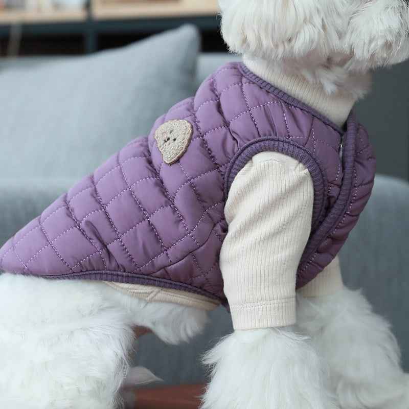 Belinana Warm Dog Jacket for Winter Cozy Knit Coat
