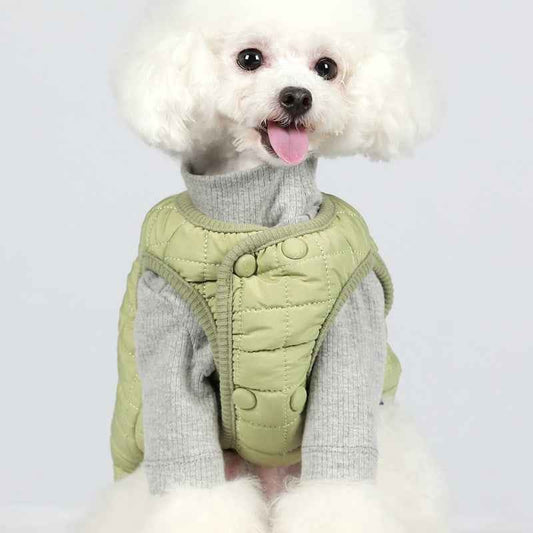 Belinana Warm Dog Jacket for Winter Cozy Knit Coat