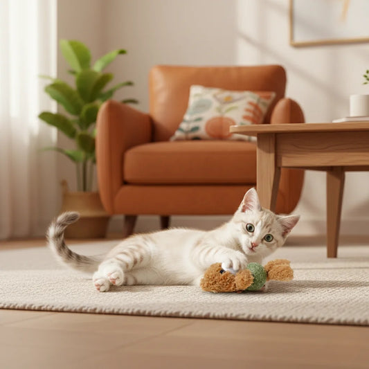 Belinana Plush Catnip Ball Cat Toy - Cute Animal Designs