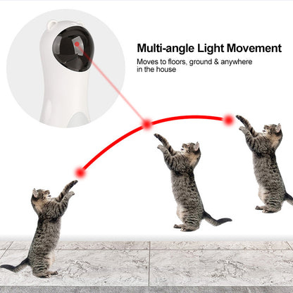 Belinana automatic laser cat toy with multi-angle light movement to keep cats entertained indoors