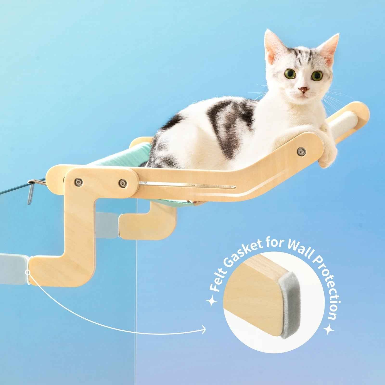 Belinana Cat Window Perch with Cotton Canvas - Cozy & Durable