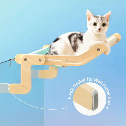 Belinana Cat Window Perch with Cotton Canvas - Cozy & Durable