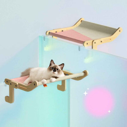 Belinana Cat Window Perch with Cotton Canvas - Cozy & Durable