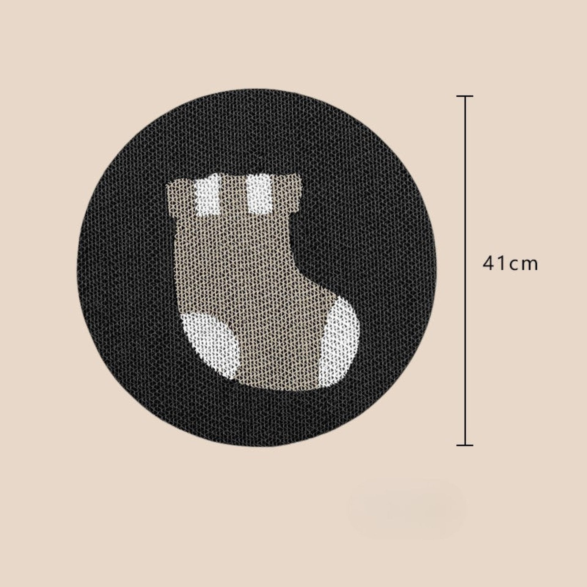 Belinana Halloween cat scratching post featuring a cute sock design and measuring 41cm