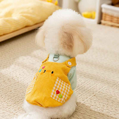 Belinana Cute Pet Overalls for Small Dogs - Warm Pinafore