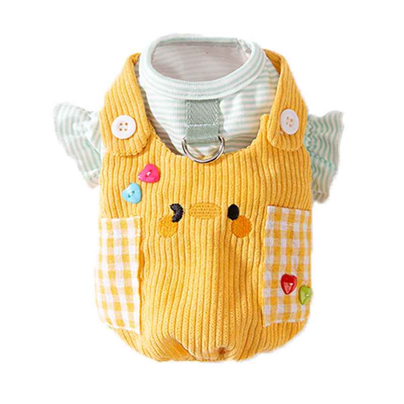 Belinana Cute Pet Overalls for Small Dogs - Warm Pinafore