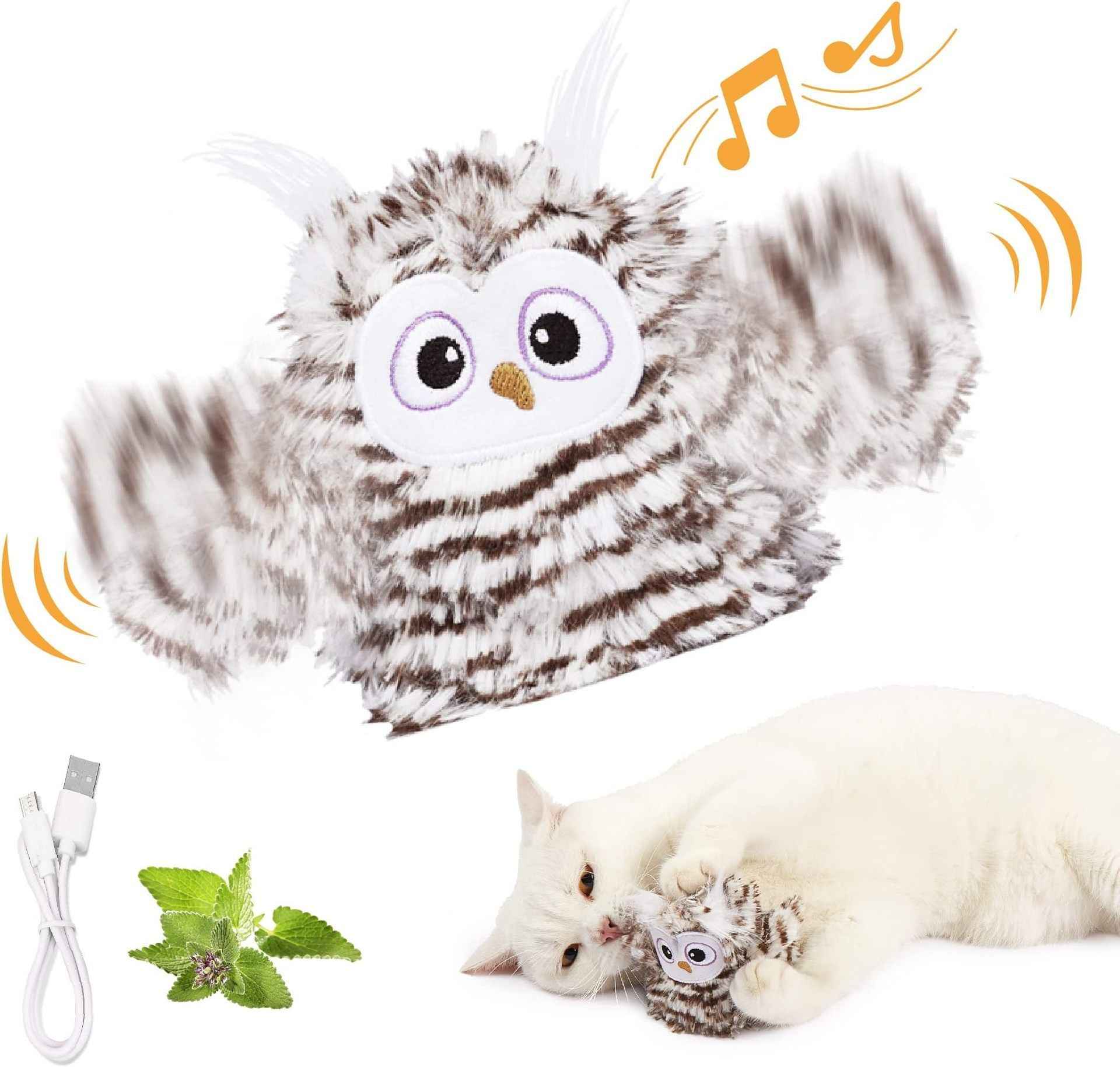 Belinana Automatic Chirp Flapping Bird Cat Toy - Interactive