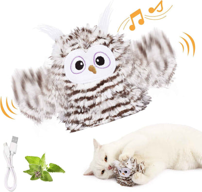 Belinana Automatic Chirp Flapping Bird Cat Toy - Interactive