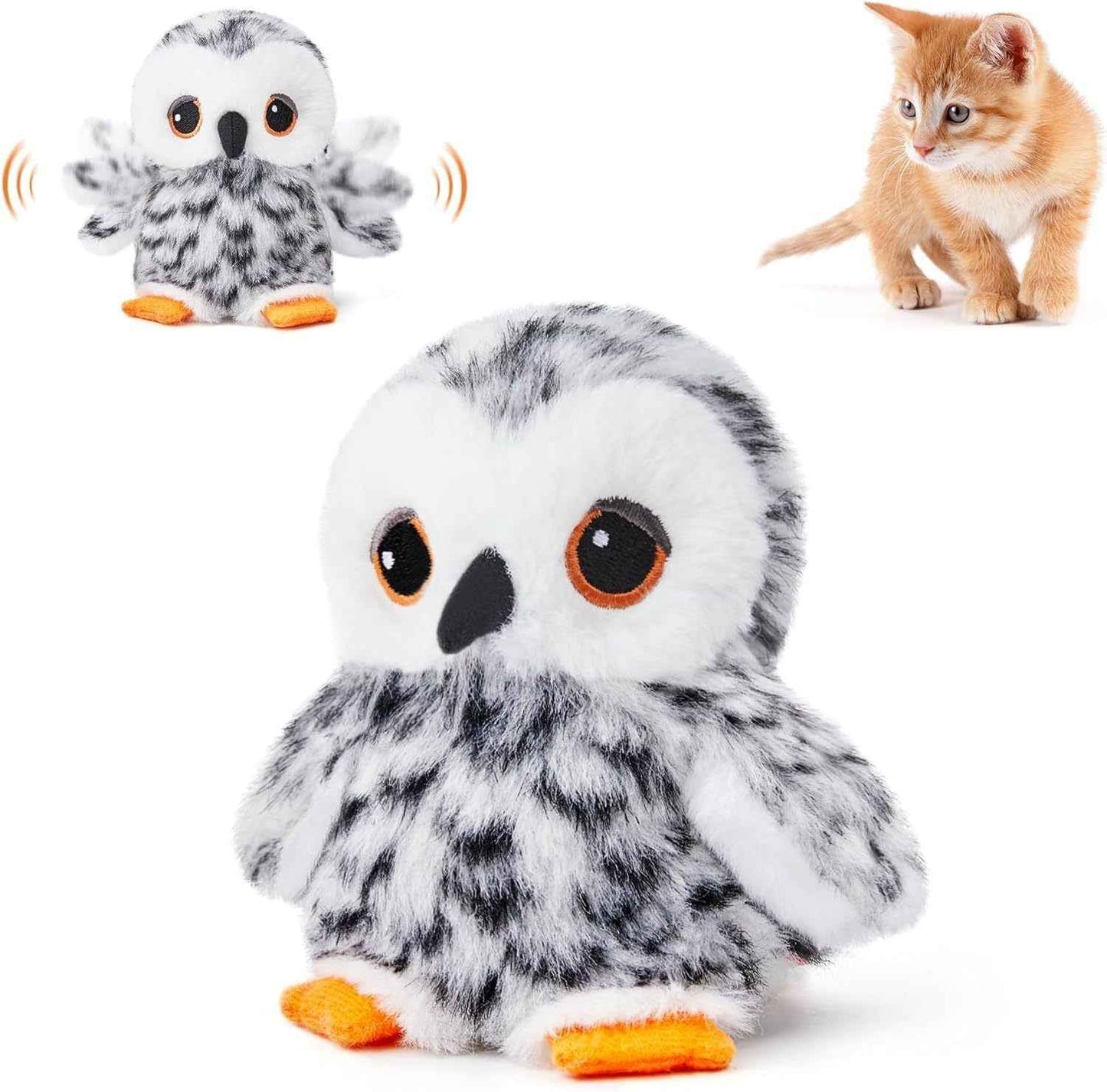 Belinana Automatic Chirp Flapping Bird Cat Toy - Interactive
