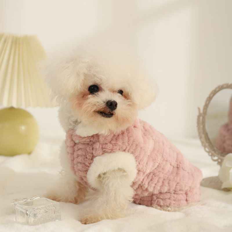 Belinana Pet Warm Plush Vest Soft Cozy Apparel