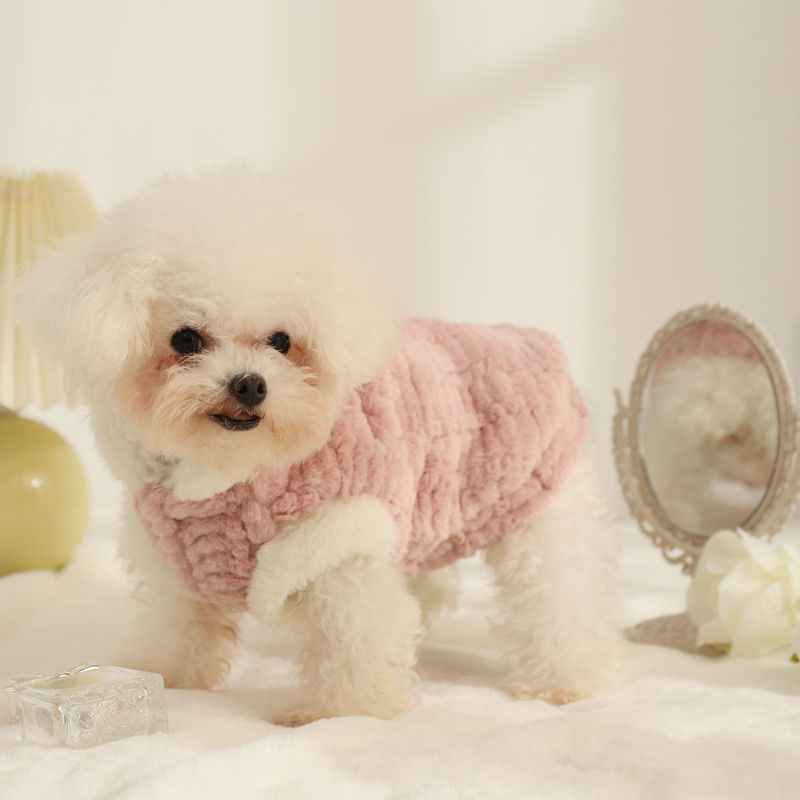 Belinana Pet Warm Plush Vest Soft Cozy Apparel