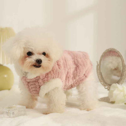 Belinana Pet Warm Plush Vest Soft Cozy Apparel
