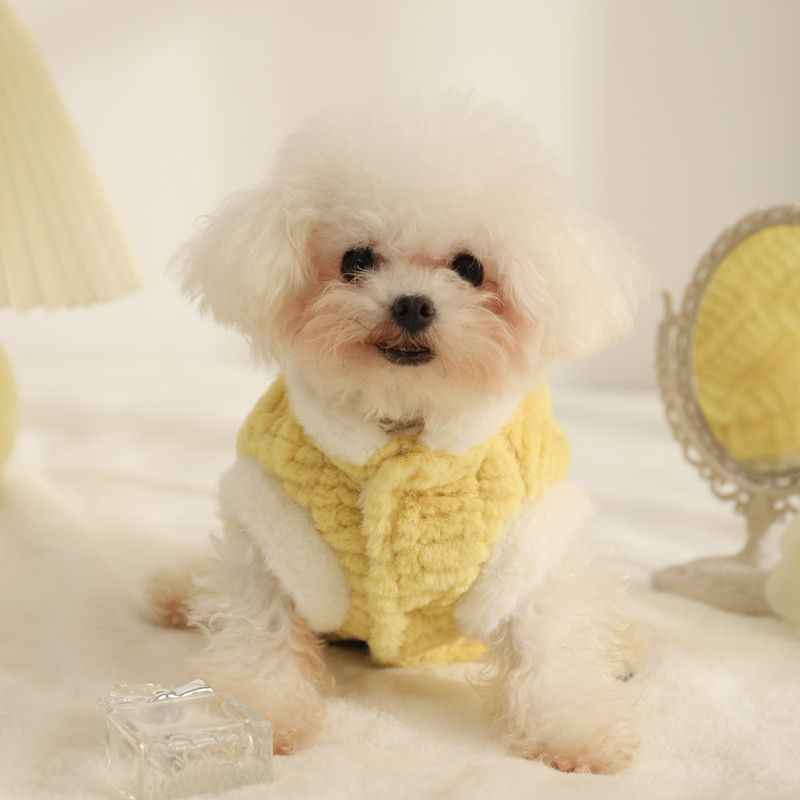 Belinana Pet Warm Plush Vest Soft Cozy Apparel