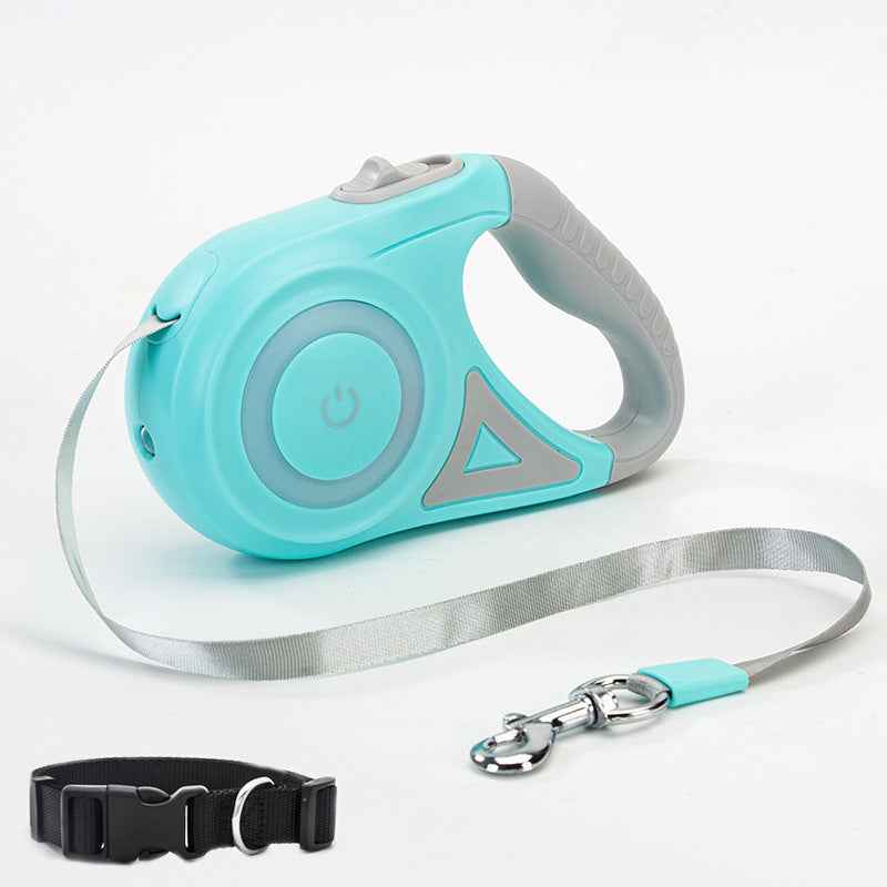 Belinana Retractable Dog Leash with Light for Night Walks