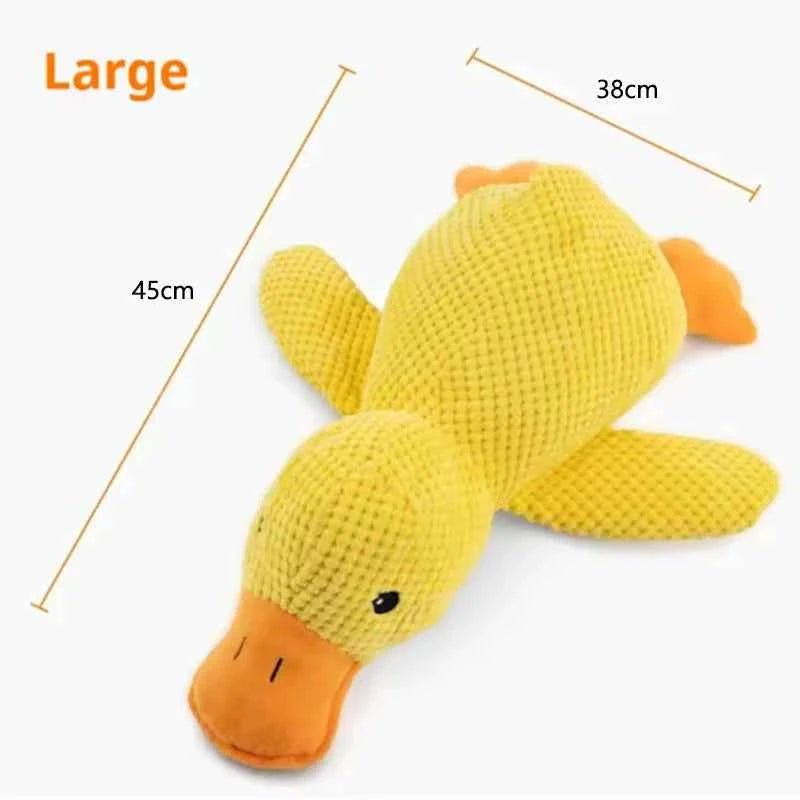 Belinana Squeaky Duck Chew Toy for Puppies - Durable & Fun