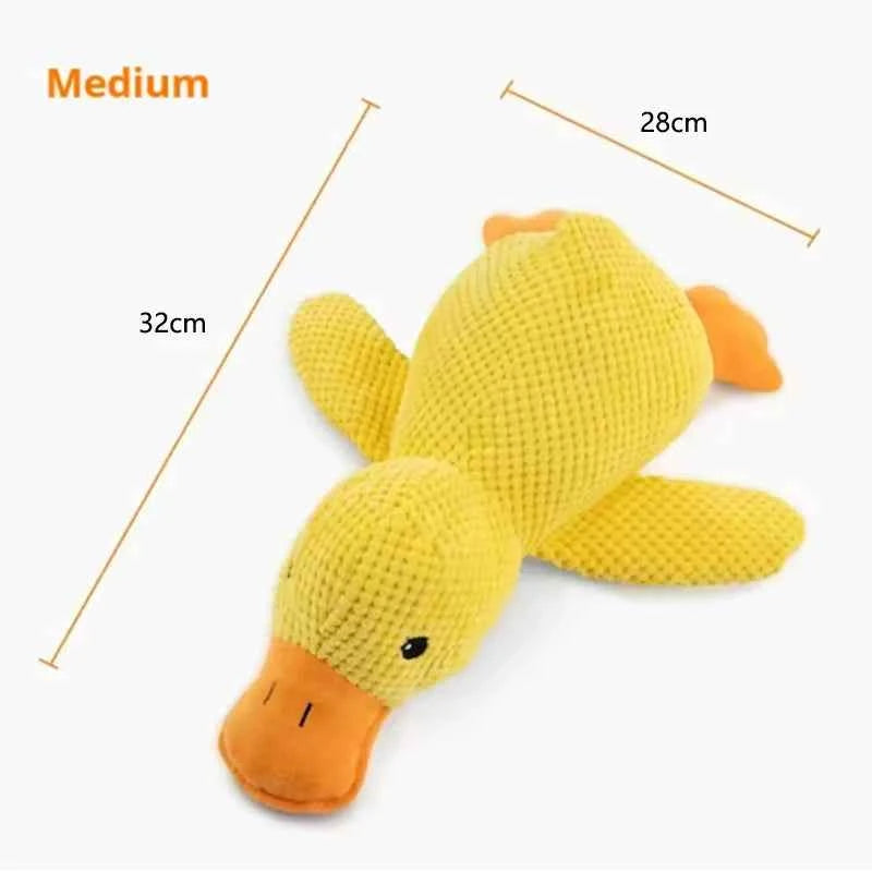 Belinana Squeaky Duck Chew Toy for Puppies - Durable & Fun