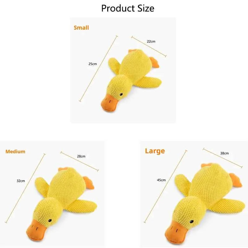 Belinana Squeaky Duck Chew Toy for Puppies - Durable & Fun
