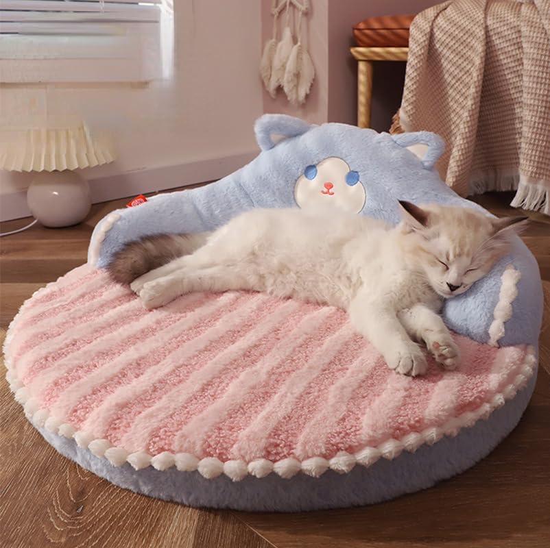 Belinana warm hug design cat bed with soft fabric for cozy sleeping space for cats